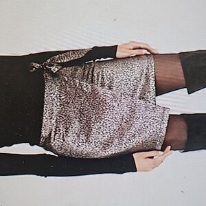 Express Gold Metallic Mini Skirt 6